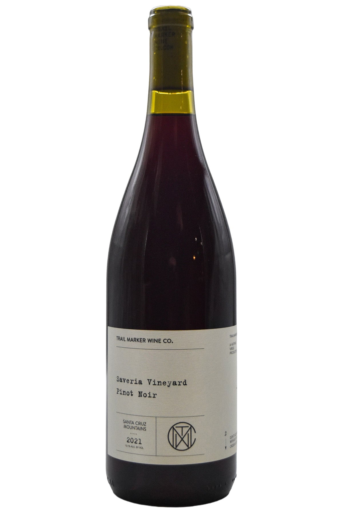 Trail Marker Santa Cruz Mountains Pinot Noir Saveria Vineyard 2021