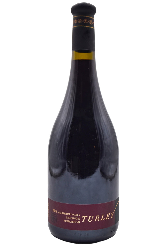Bottle of Turley Alexander Valley Zinfandel Vineyard 101 2016-Red Wine-Flatiron SF