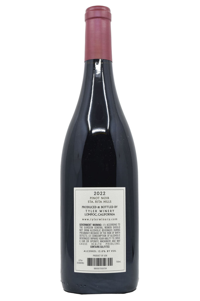 Bottle of Tyler Sta. Rita Hills Pinot Noir 2022-Red Wine-Flatiron SF