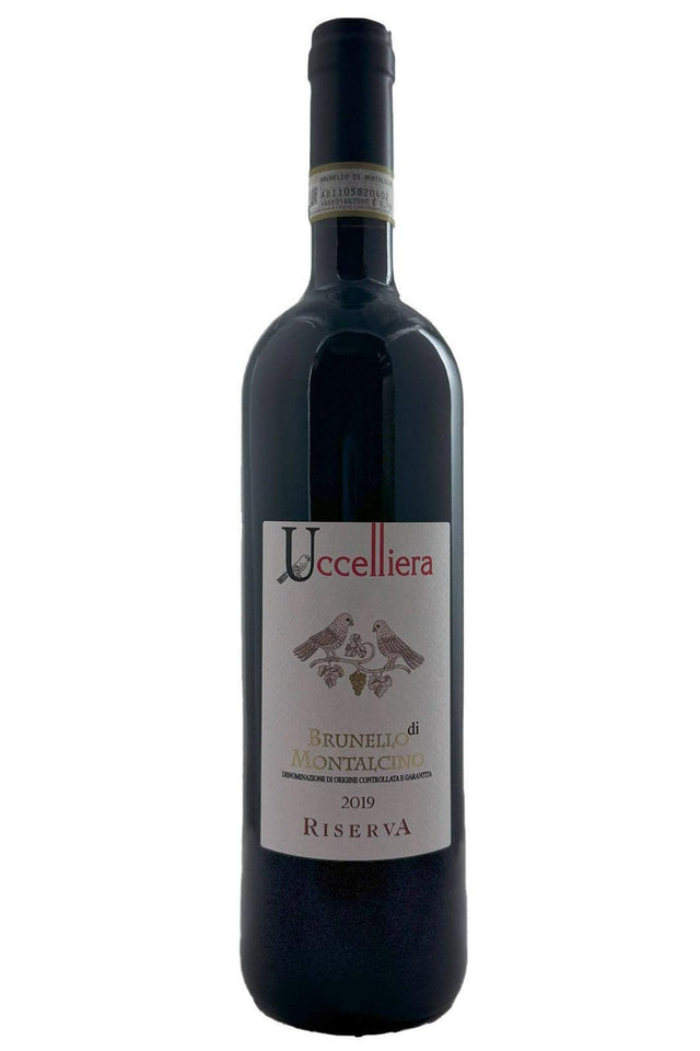 Bottle of Uccelliera Brunello di Montalcino Riserva 2019-Red Wine-Flatiron SF