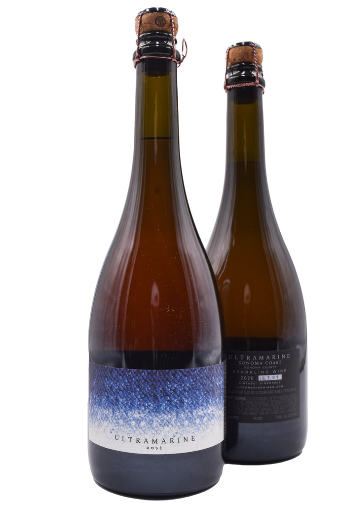 Bottle of Ultramarine Pinot Noir Rose Heintz Vineyard 2020-Sparkling Wine-Flatiron SF