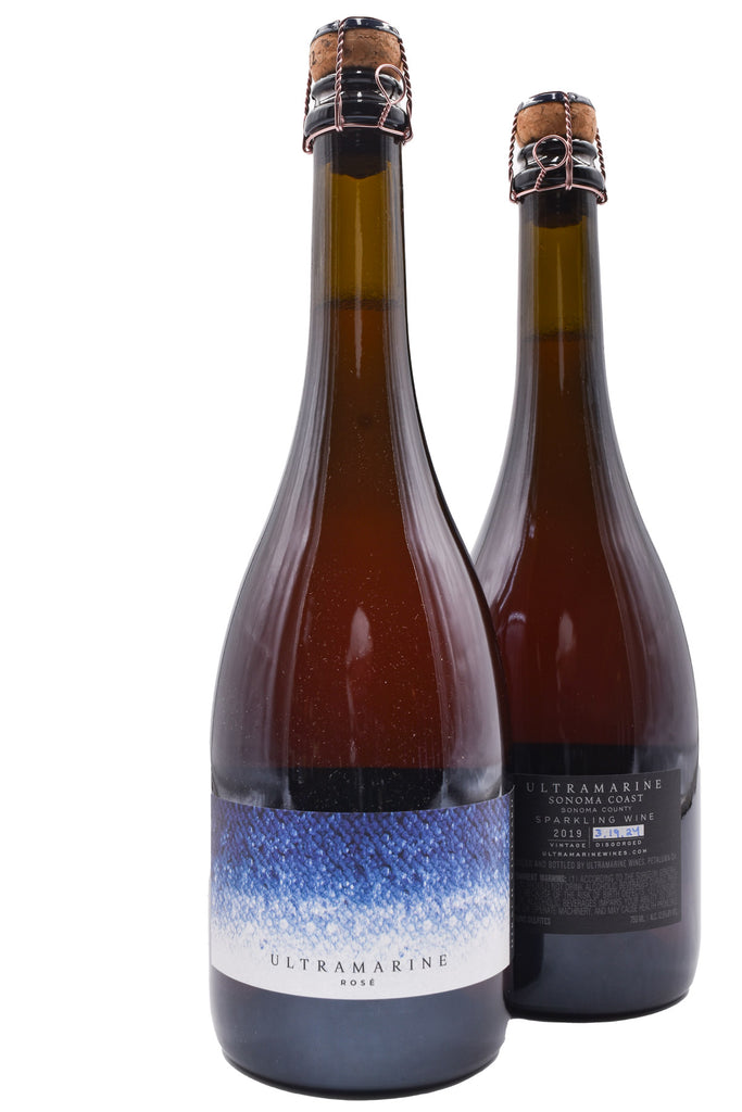 Bottle of Ultramarine Pinot Noir Rose Hirsch Vineyard 2019-Sparkling Wine-Flatiron SF