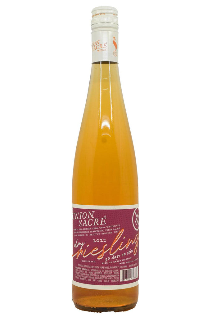 Bottle of Union Sacre Orange Riesling Santa Maria Valley 2022-Orange Wine-Flatiron SF