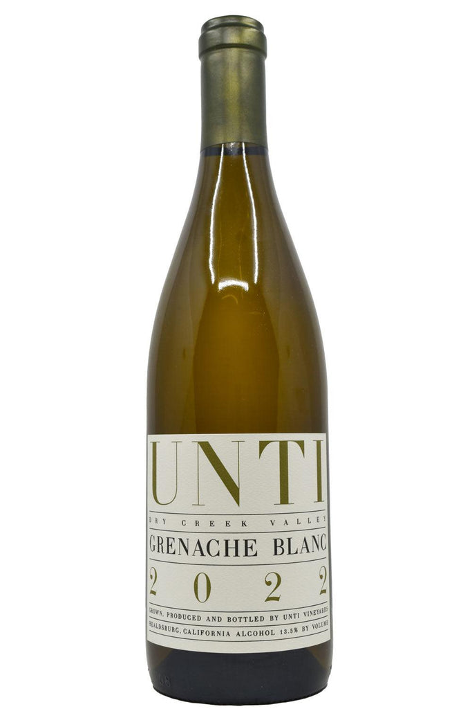 Bottle of Unti Dry Creek Valley Grenache Blanc 2022-White Wine-Flatiron SF