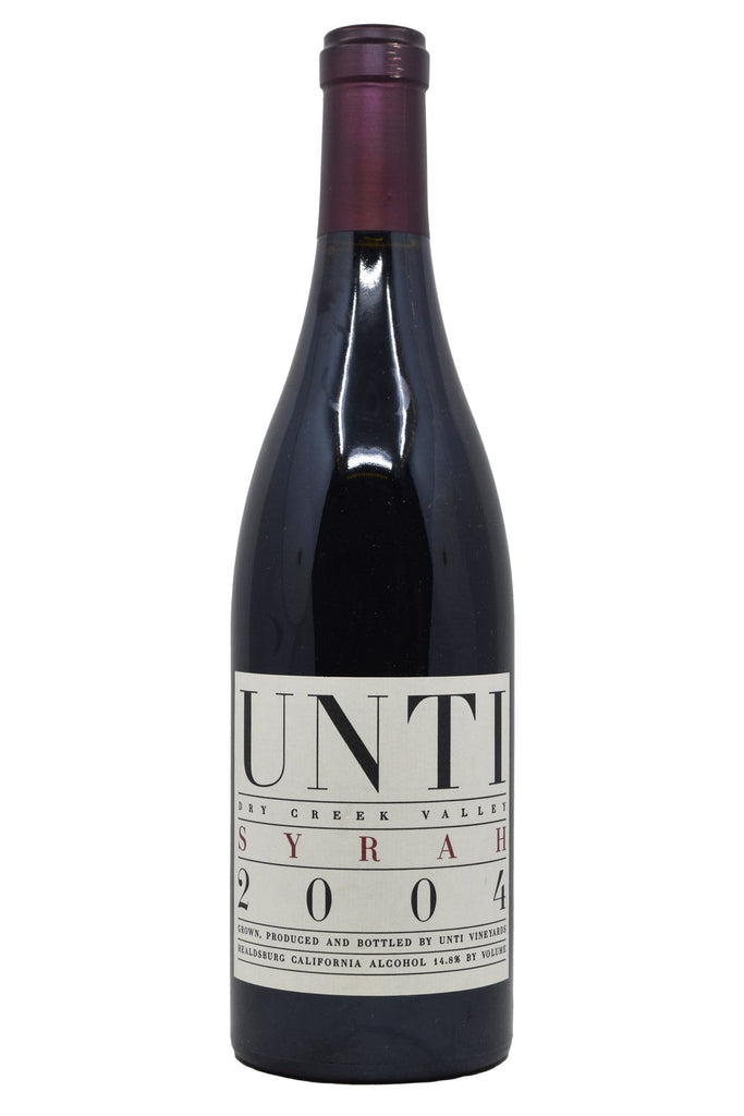 Bottle of Unti Dry Creek Valley Syrah 2004-Red Wine-Flatiron SF