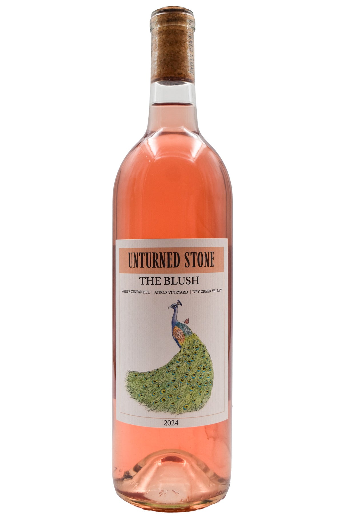 Bottle of Unturned Stone Dry Creek Valley White Zinfandel Adel's Vineyard The Blush 2024-Red Wine-Flatiron SF