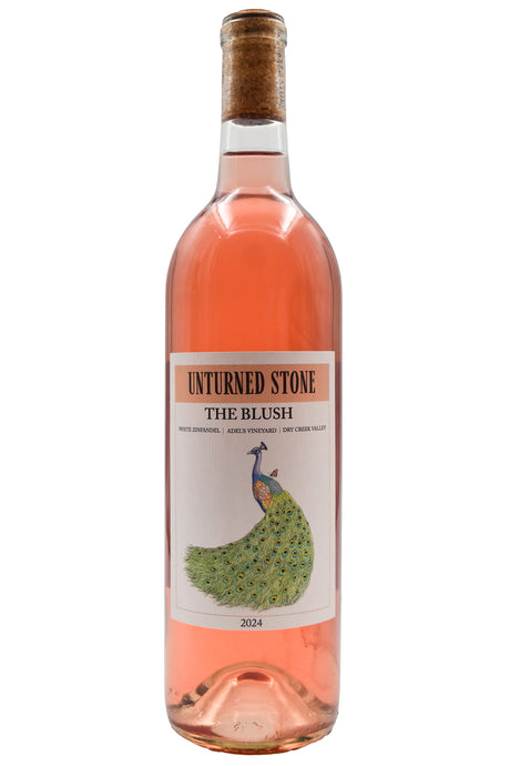 Bottle of Unturned Stone Dry Creek Valley White Zinfandel Adel's Vineyard The Blush 2024-Red Wine-Flatiron SF