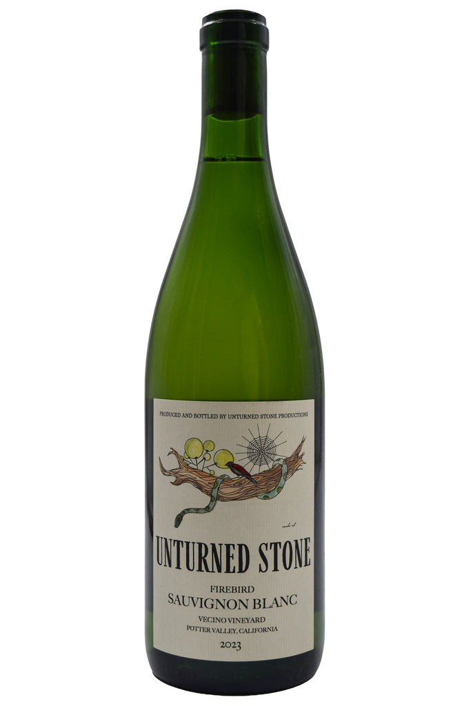 Bottle of Unturned Stone Potter Valley Sauvignon Blanc Firebird Vecino Vineyard 2023-White Wine-Flatiron SF