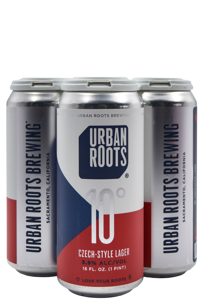 Bottle of Urban Roots 10 Degrees Czech Style Lager 4pk (16oz)-Beer-Flatiron SF
