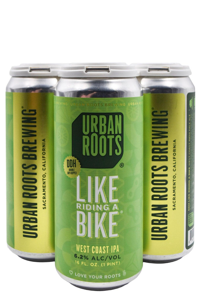 Bottle of Urban Roots DDH Like Riding A Bike IPA 4pk (16oz)-Beer-Flatiron SF