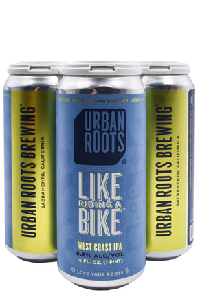 Bottle of Urban Roots Like Riding A Bike IPA 4pk (16oz)-Beer-Flatiron SF