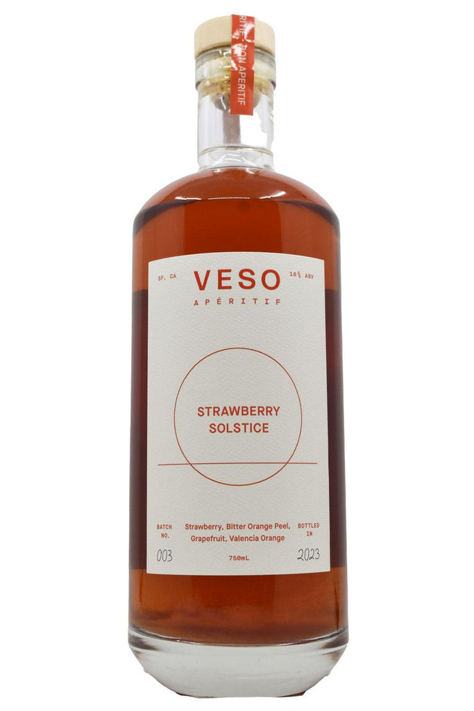 Bottle of VESO Strawberry Solstice Aperitif-Spirits-Flatiron SF