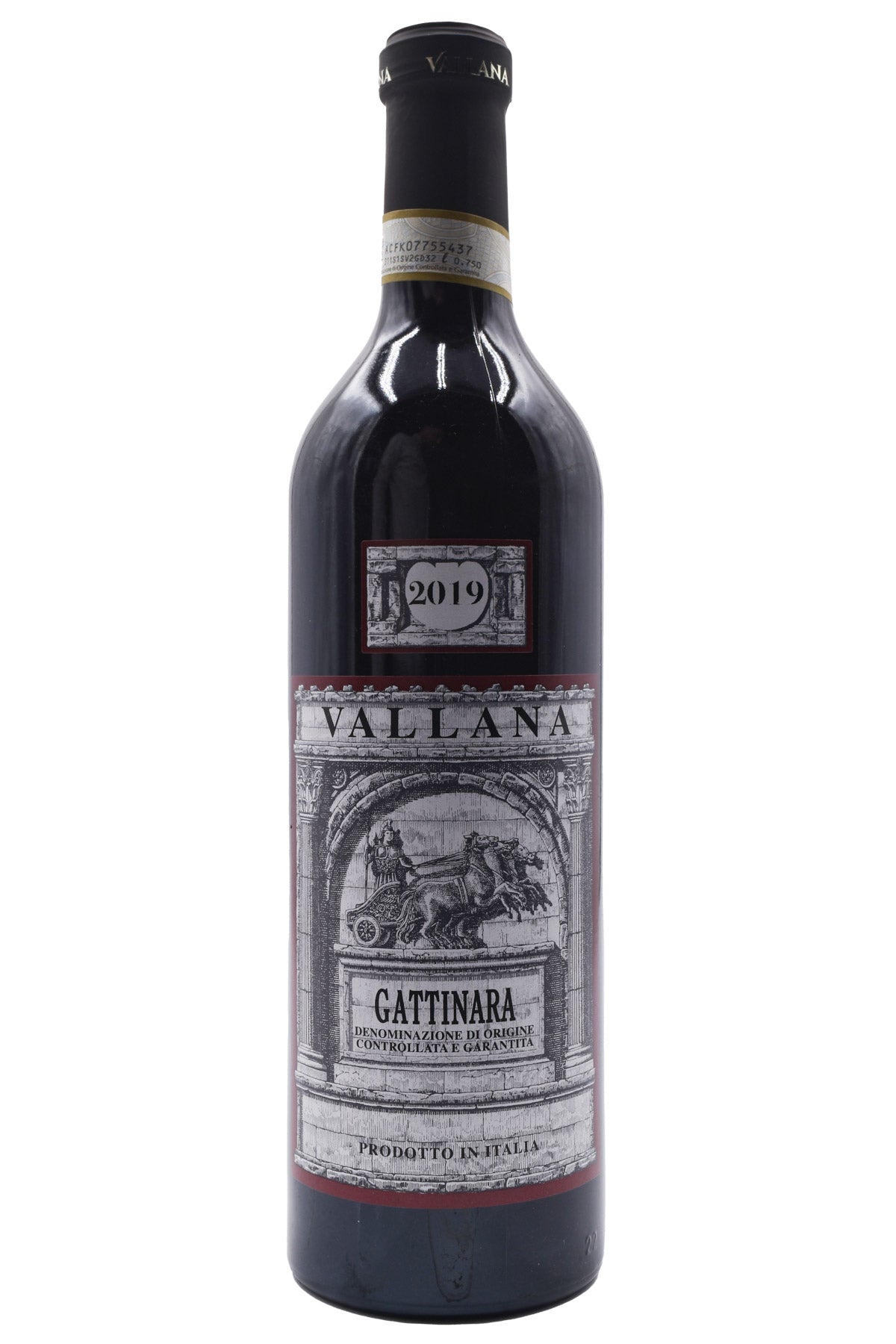 Bottle of Vallana Gattinara 2019-Red Wine-Flatiron SF