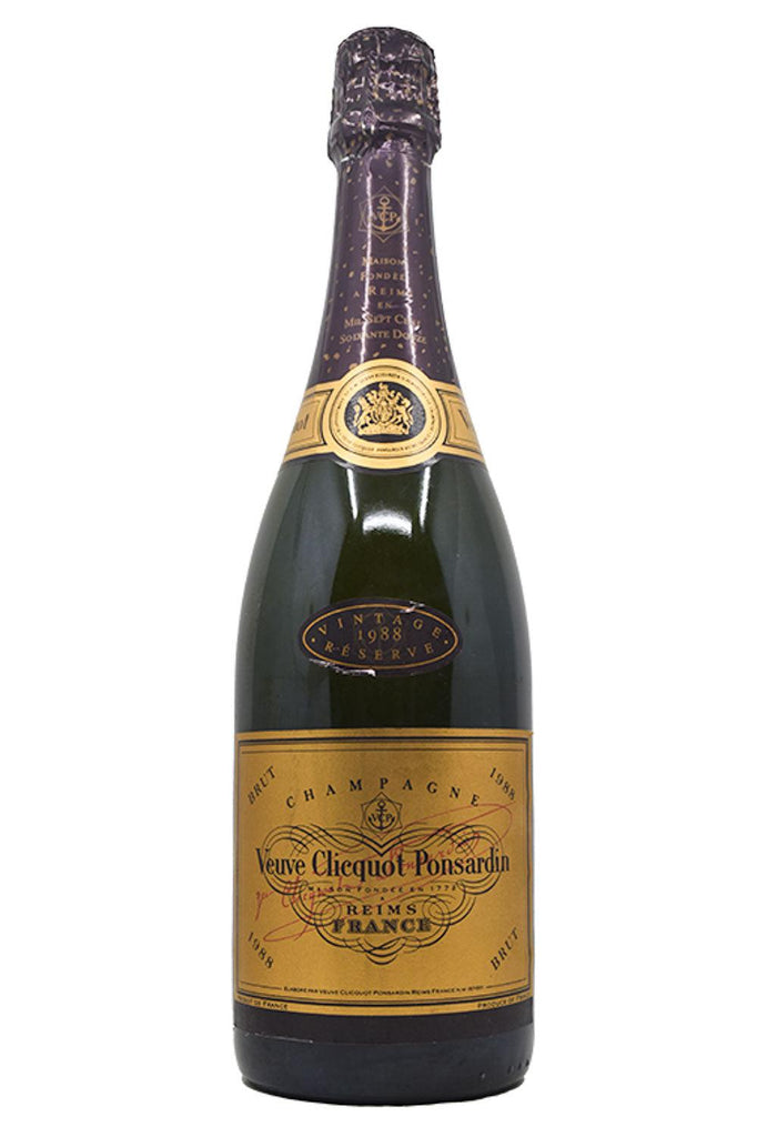 Bottle of Veuve Clicquot Ponsardin Champagne Vintage Reserve Brut 1988-Sparkling Wine-Flatiron SF