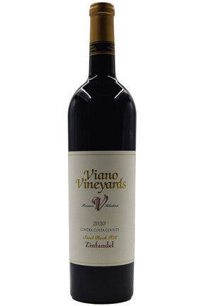 Bottle of Viano Vineyards Contra Costa Co. Zinfandel Sand Rock Hill 2020-Red Wine-Flatiron SF