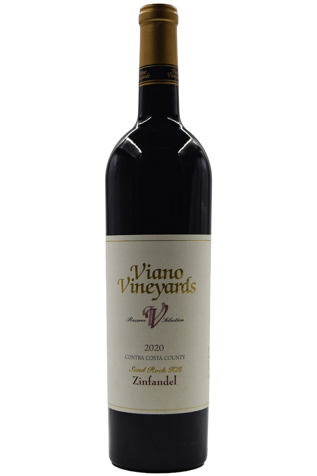 Bottle of Viano Vineyards Contra Costa Co. Zinfandel Sand Rock Hill 2020-Red Wine-Flatiron SF