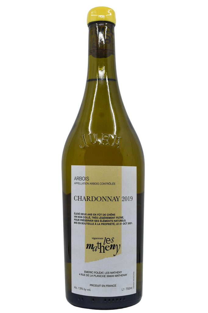 Bottle of Vignerons Les Matheny Arbois Blanc Chardonnay 2019-White Wine-Flatiron SF