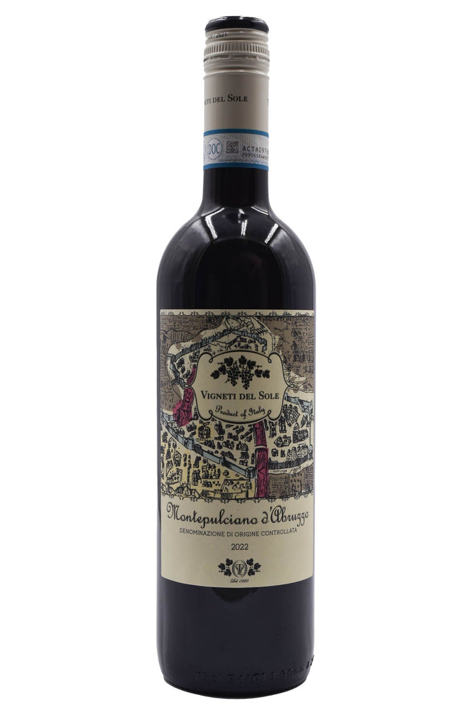 Bottle of Vigneti del Sole Montepulciano d'Abruzzo 2022-Red Wine-Flatiron SF