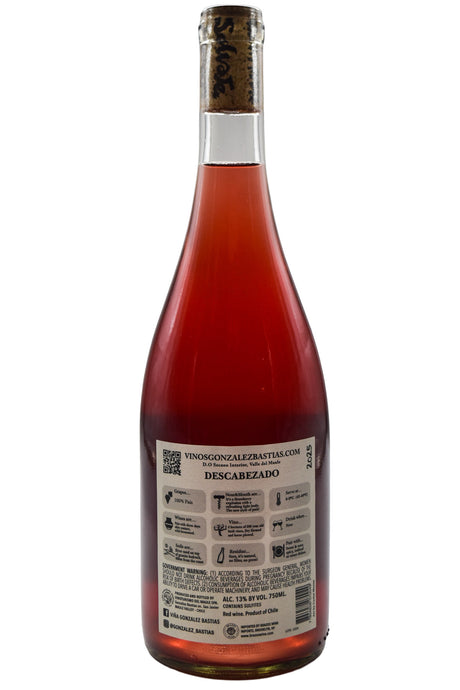 Bottle of Vina Gonzalez Bastias Pais Descabezado 2025-Red Wine-Flatiron SF