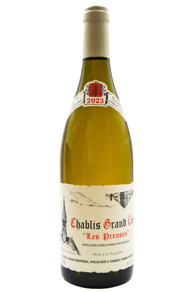 Bottle of Vincent Dauvissat Chablis Grand Cru Les Preuses 2023-White Wine-Flatiron SF
