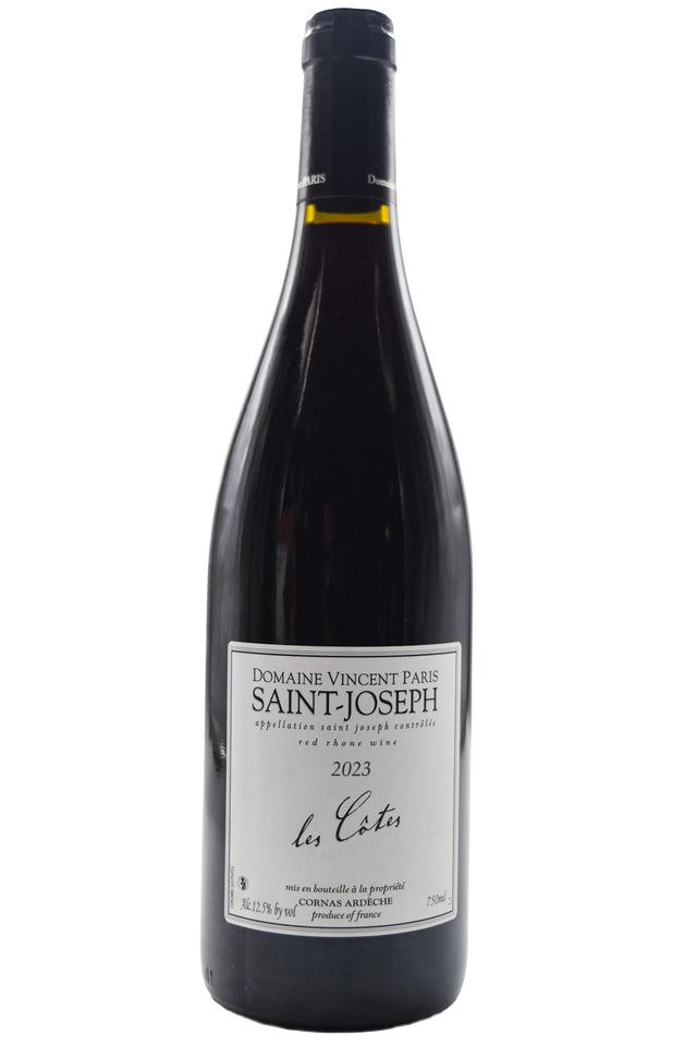 Bottle of Vincent Paris Saint Joseph Les Cotes 2023-Red Wine-Flatiron SF