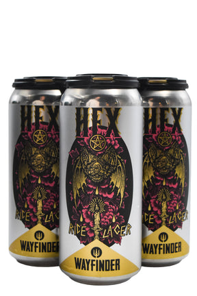 Bottle of Wayfinder Hex Rice Lager 4pk (16oz)-Beer-Flatiron SF