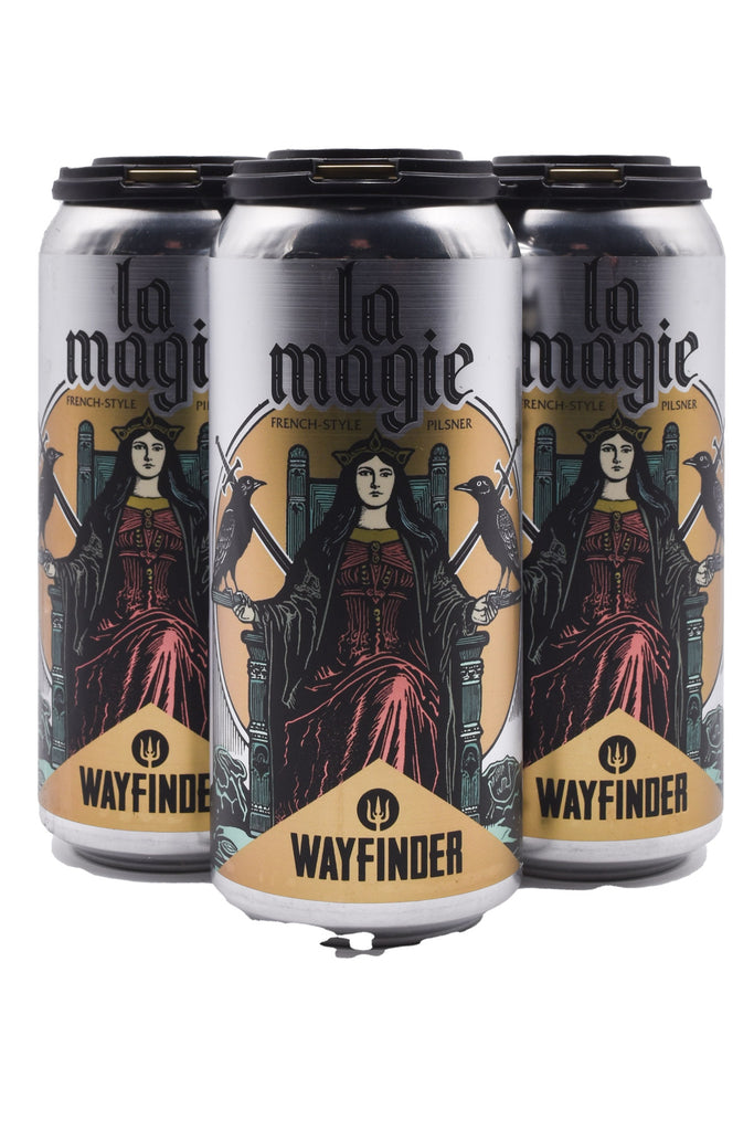 Bottle of Wayfinder La Magie French-Style Pilsner 4pk (16oz)-Beer-Flatiron SF