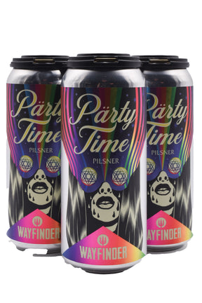 Bottle of Wayfinder Party Time Pilsner 4pk (16oz)-Beer-Flatiron SF