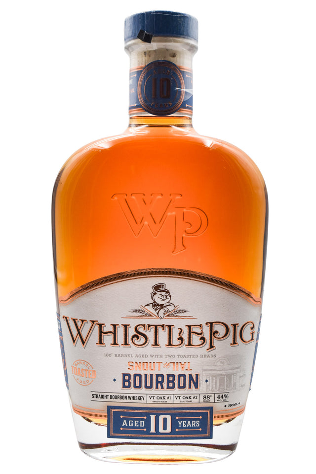 Bottle of WhistlePig Snout to Tail 10 Year Old Straight Bourbon Whiskey-Spirits-Flatiron SF