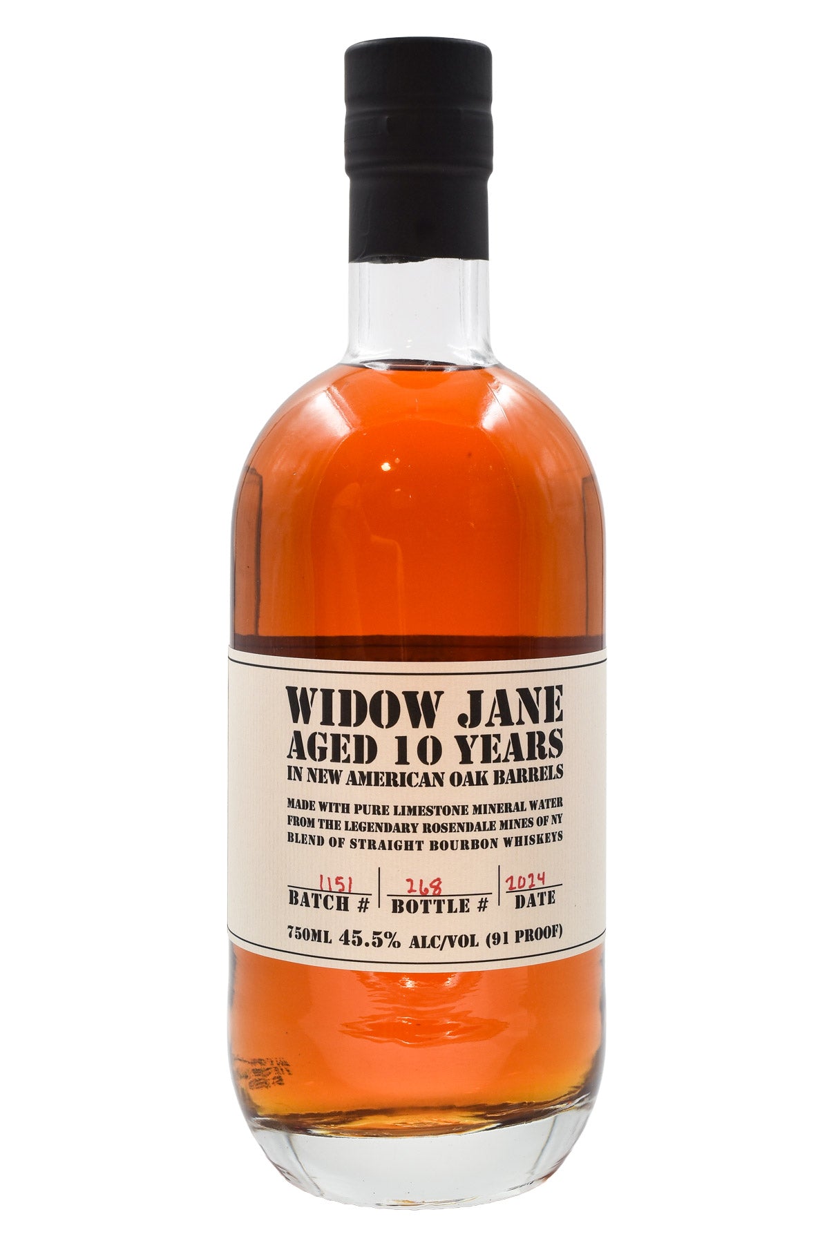 Bottle of Widow Jane Straight Bourbon Whiskey 10 Yr-Spirits-Flatiron SF