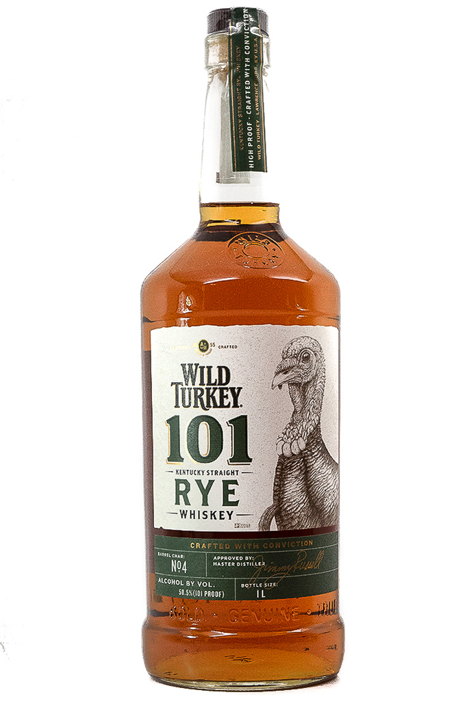 Bottle of Wild Turkey Kentucky Straight Rye 101 Proof (1L)-Spirits-Flatiron SF