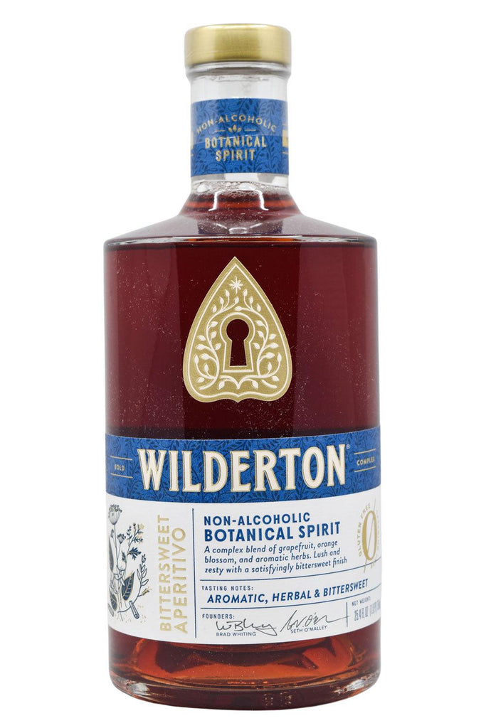 Bottle of Wilderton Bittersweet Aperitivo Non-Alcoholic Botanical Spirit-Spirits-Flatiron SF