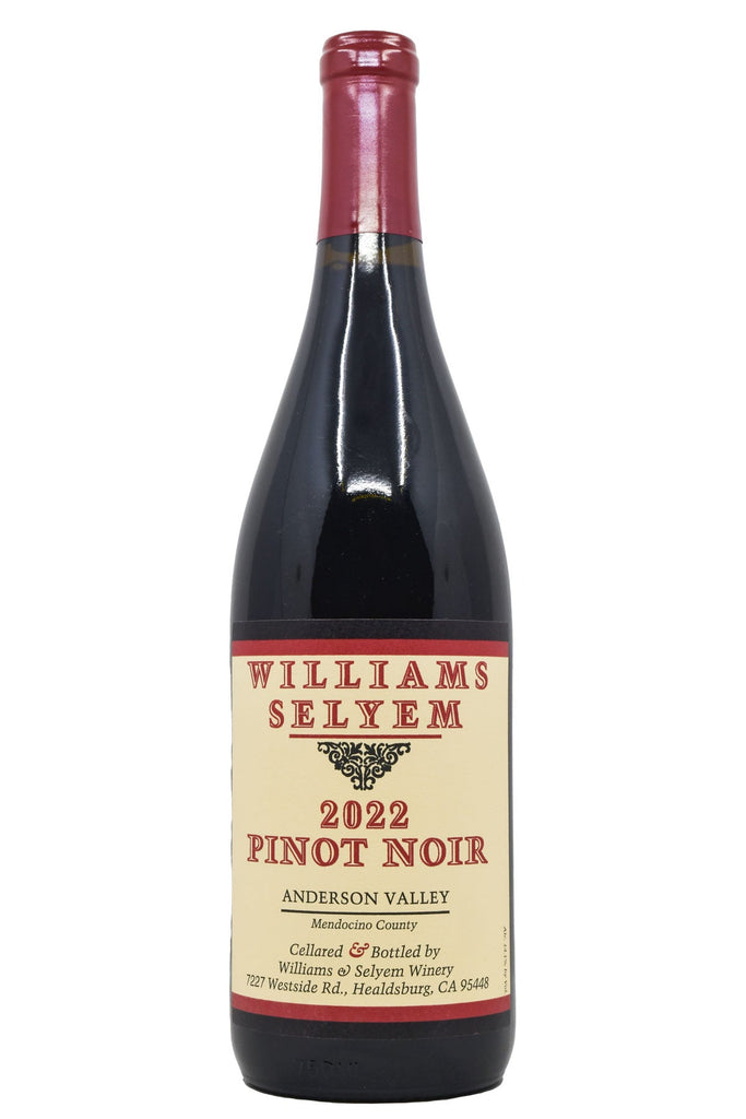 Bottle of Williams Selyem Anderson Valley Pinot Noir 2022-Red Wine-Flatiron SF