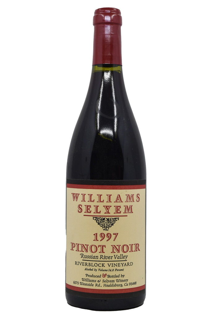 Bottle of Williams Selyem Russian River Valley Pinot Noir Riverblock Vineyard 1997-Red Wine-Flatiron SF