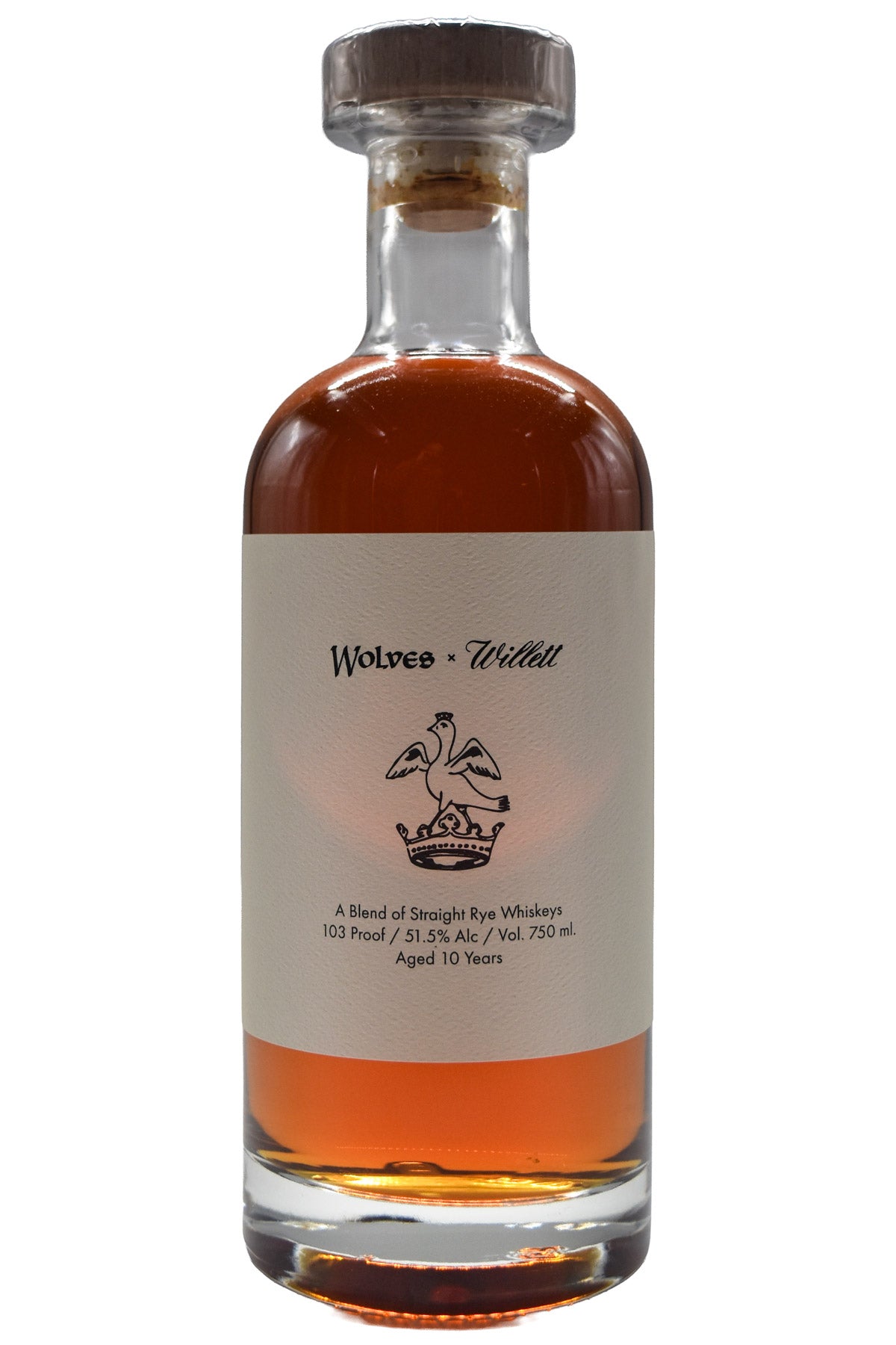 Bottle of Wolves x Willett Collab 10 Year Rye Whisky-Spirits-Flatiron SF
