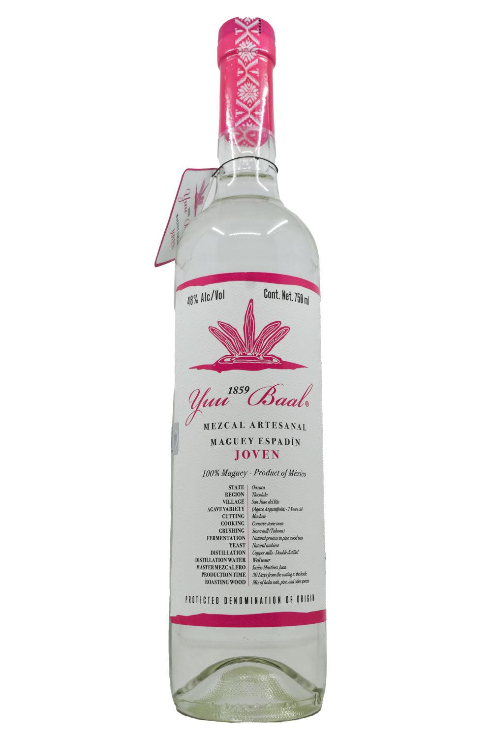 Bottle of Yuu Baal Mezcal Joven Espadin-Spirits-Flatiron SF