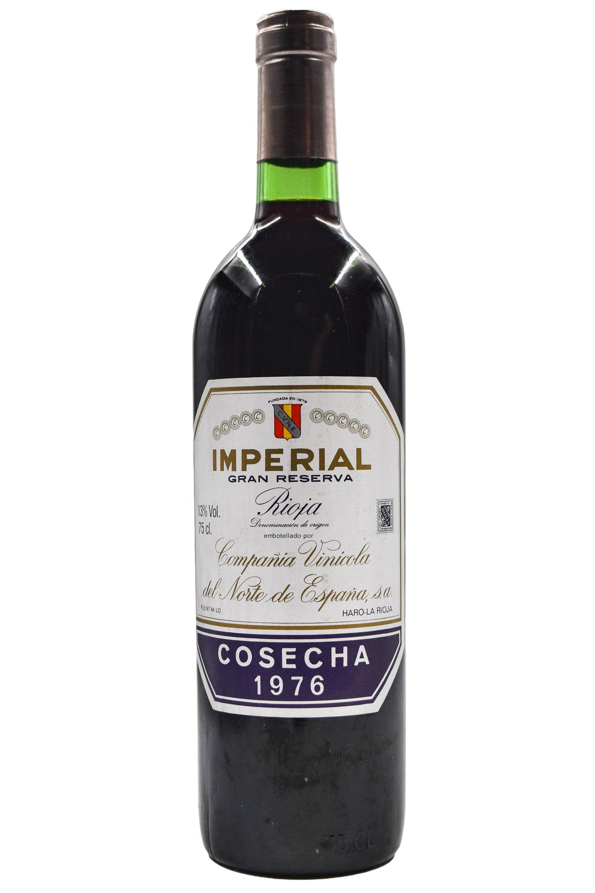 Bottle of CVNE (Cune) Rioja Gran Reserva Imperial 1976-Red Wine-Flatiron SF