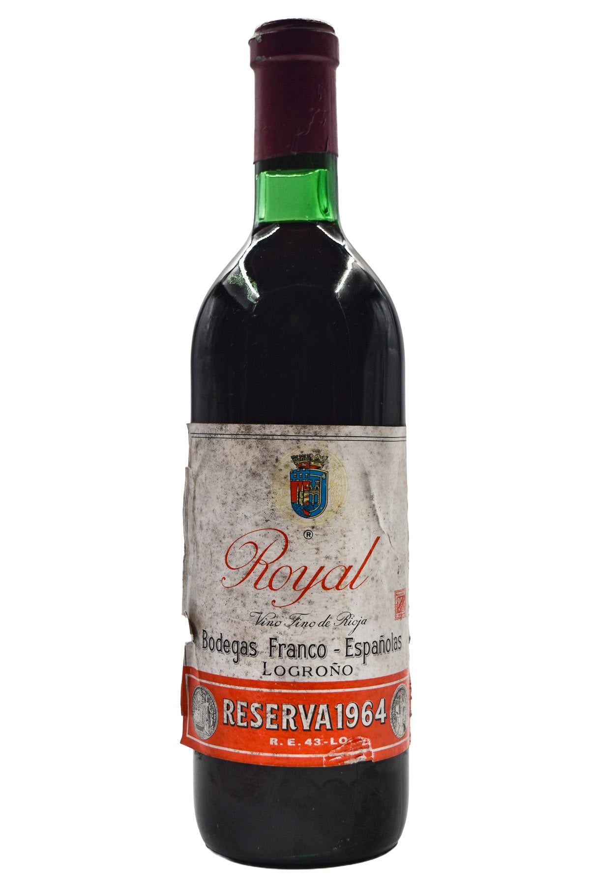 Bottle of Bodegas Franco-Espanolas Rioja Royal Reserva 1964-Red Wine-Flatiron SF