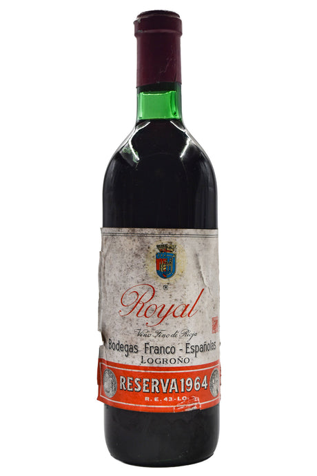 Bottle of Bodegas Franco-Espanolas Rioja Royal Reserva 1964-Red Wine-Flatiron SF