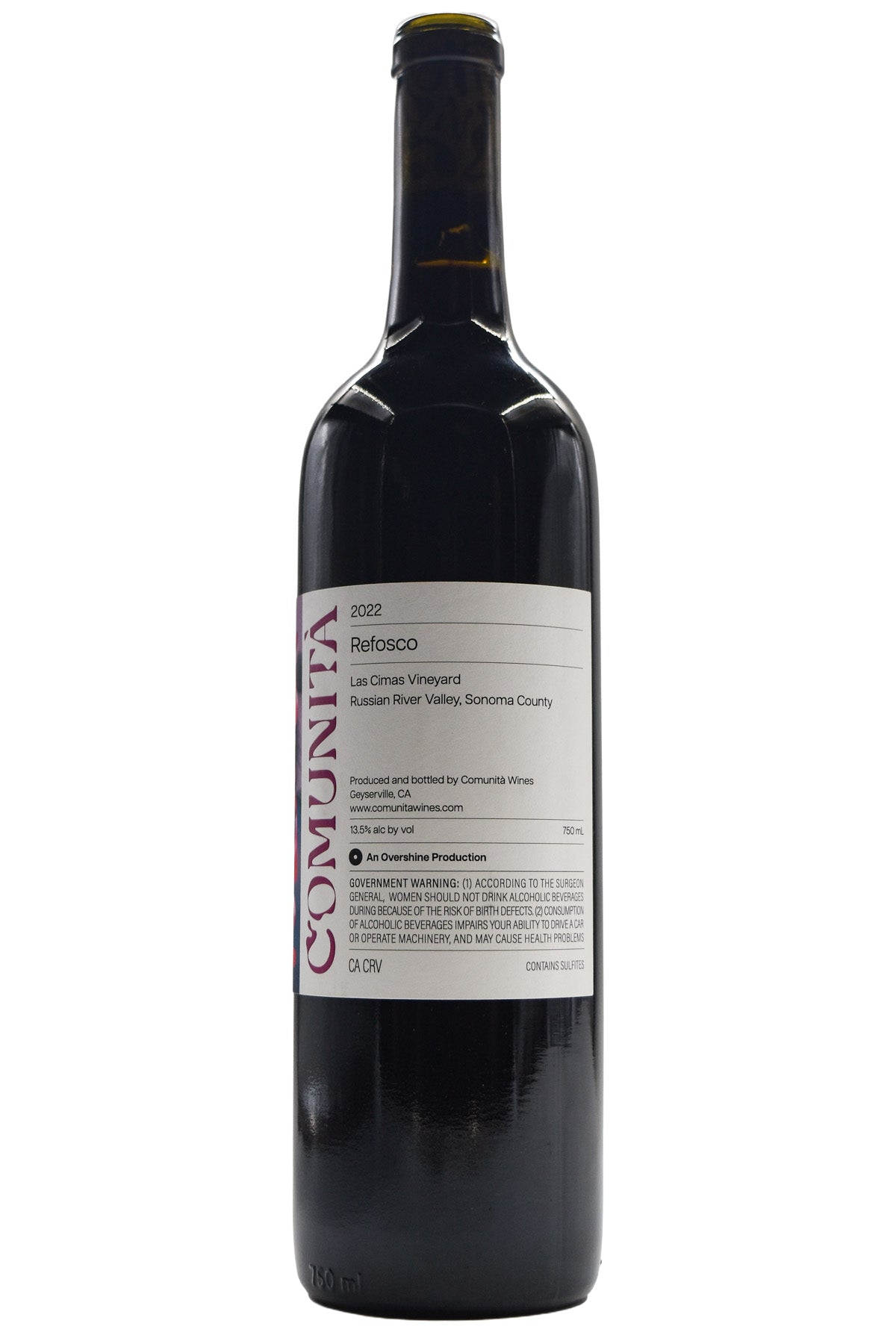 Comunita Russian River Valley Estate Refosco Las Cimas Vineyard 2022