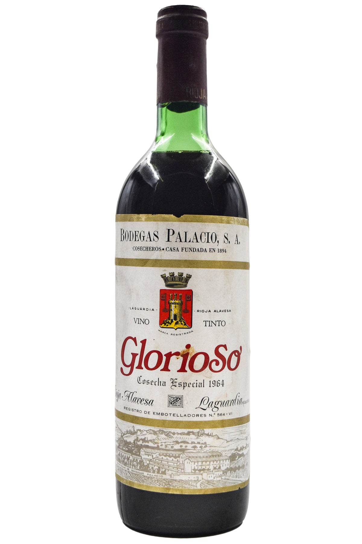Bottle of Bodegas Palacio Rioja Glorioso Cosecha Especial 1964-Red Wine-Flatiron SF