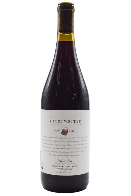 Bottle of Ghostwriter Santa Cruz Mountains Pinot Noir Amaya Ridge Vineyard 2022-Red Wine-Flatiron SF