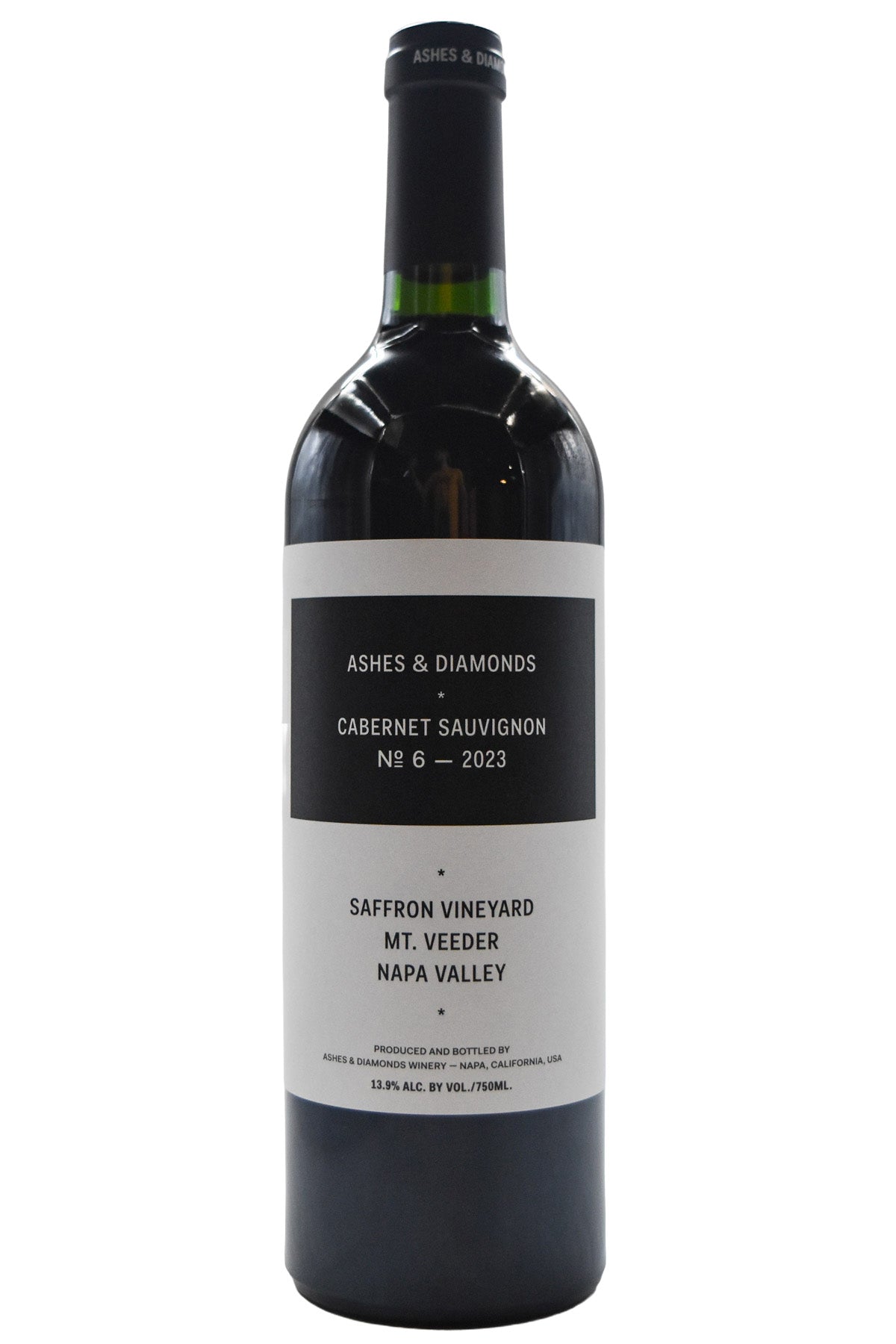 Bottle of Ashes & Diamonds Napa Valley Mt Veeder Cabernet Sauvignon Mountain Cuvee Saffron Vnyd 2023-Red Wine-Flatiron SF