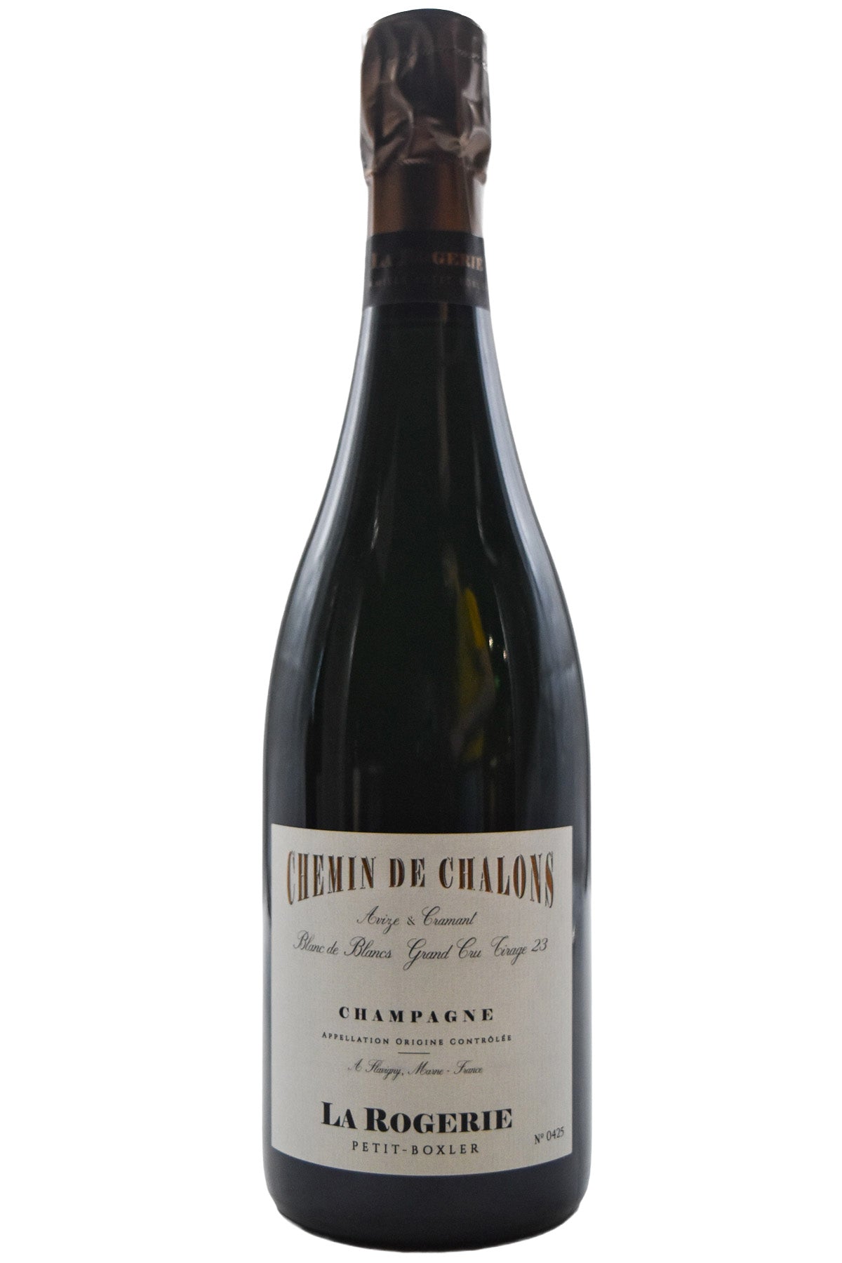 La Rogerie Champagne Blanc de Blancs Grand Cru Chemin de Chalons Tirage 23