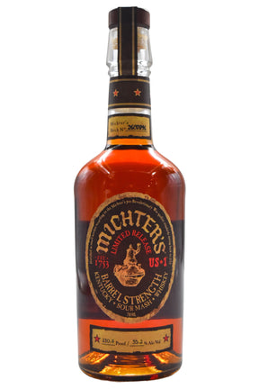 Bottle of Michter's US*1 Limited Release Sour Mash Whiskey Barrel Strength (110.4 Proof)-Spirits-Flatiron SF