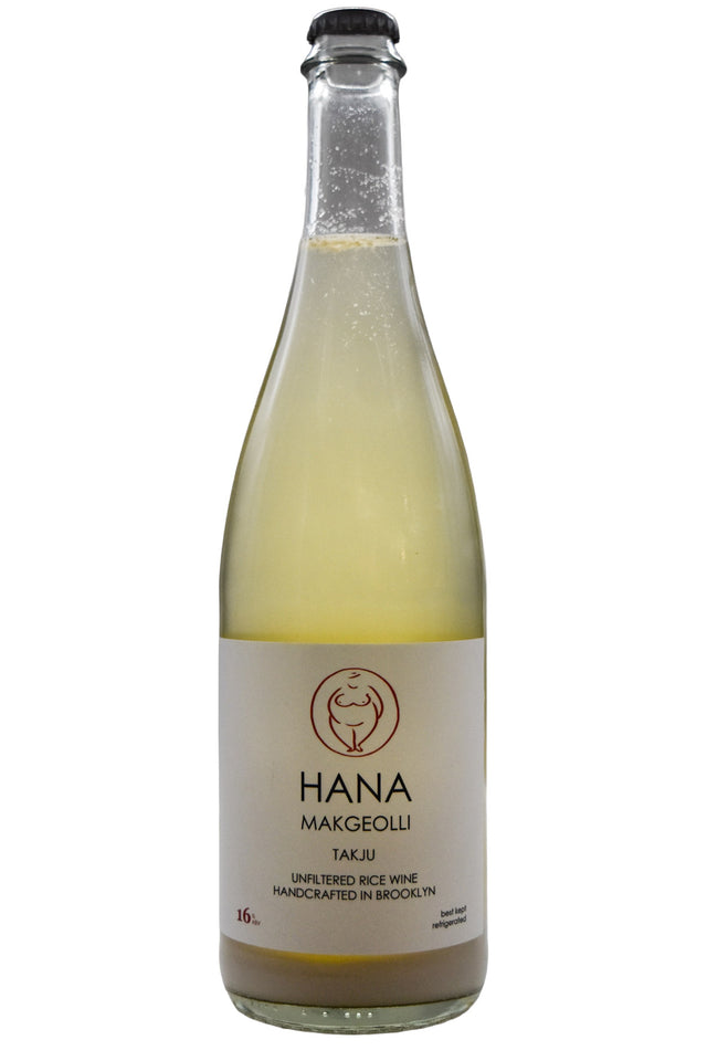 Bottle of Hana Makgeolli Takju 16 Rice Wine-Sake-Flatiron SF
