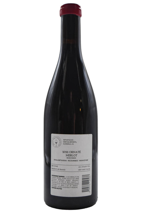 Bottle of Jerome Bretaudeau Domaine de Bellevue Ornate 2022-Red Wine-Flatiron SF