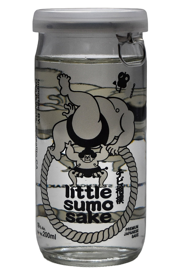 Bottle of Chibi Zumo Junmai Genshu Sake Little Sumo (200ml)-Sake-Flatiron SF