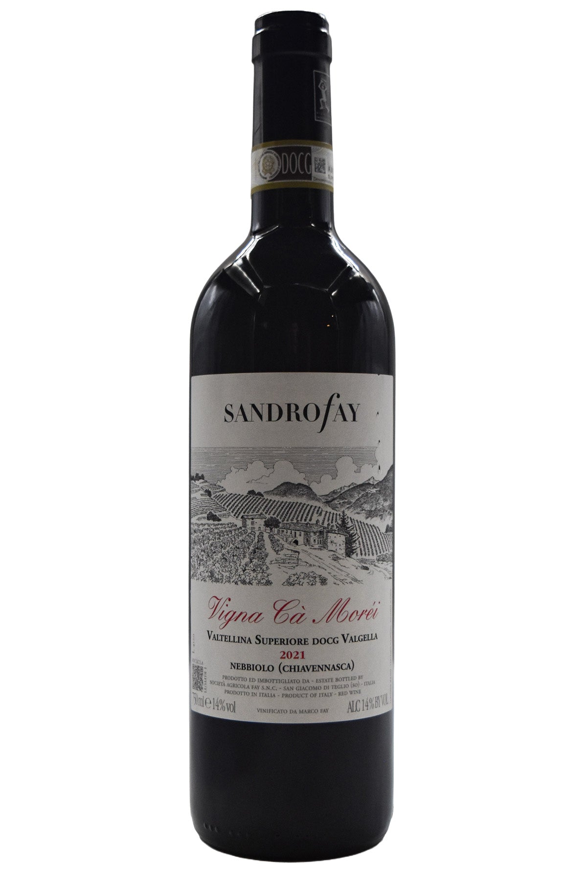 Bottle of Sandro Fay Valtellina Superiore Ca Morei 2021-Red Wine-Flatiron SF