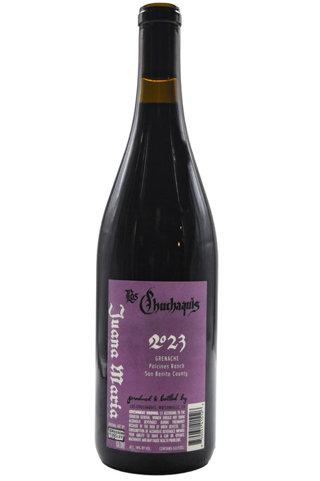 Bottle of Los Chuchaquis San Benito County Grenache Juana Maria 2023-Red Wine-Flatiron SF